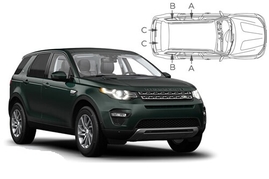 Sluneční clony na okna - LAND ROVER GROUP Discovery Sport (2015-2020) - Komplet sada (LRO-DISC-5-C)