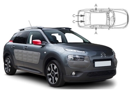 Sluneční clony na okna - CITROEN C4 Cactus (2014-) - Komplet sada (CIT-C4CAC-5-A)