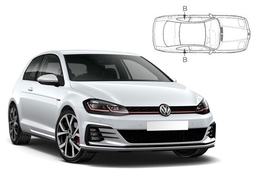 Sluneční clony na okna - VW Golf VII. hatchback 3dv. (2012-2019) - Len na bočné stahovacie sklá (VW-GOLF-3-G/18)