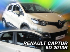 Deflektory na Renault Captur, 5-dverová (+zadné), r.v.: 2013-2019 (27186)