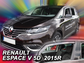 Deflektory na Renault Espace V, 5-dveřová, r.v.: 2014 - (27193)