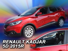 Deflektory na Renault Kadjar, 5-dveřová, r.v.: 2015 - (27191)