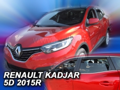 Deflektory na Renault Kadjar, 5-dveřová (+zadní), r.v.: 2015 - (27192)