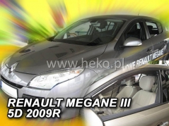 Deflektory na Renault Megane III, 5-dveřová, r.v.: 2008 - 2016 (27176)