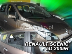 Deflektory na Renault Scenic III / Scenic III Grand, 5-dveřová (+zadné), r.v.: 2009 - 2016 (27180)