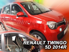 Deflektory na Renault Twingo, 5-dveřová, r.v.: 2014 - (27190)