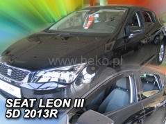 Deflektory na Seat Leon III, 5-dveřová (+zadní), r.v.: 2013-2020 (28239)