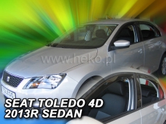 Deflektory na Seat Toledo IV, 4-dveřová (+zadní), r.v.: 2013 - (28237)