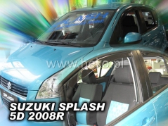 Deflektory na Suzuki Splash, 5-dveřová, r.v.: 2008 - (28634)