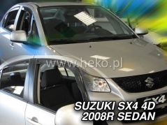 Deflektory na Suzuki SX4 sedan, 4-dveřová (+zadní), r.v.: 2008 - 2013 (28633)