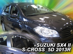 Deflektory na Suzuki SX4 II S-Cross, 5-dveřová, r.v.: 2013 - (28644)