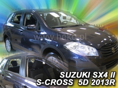 Deflektory na Suzuki SX4 II S-Cross, 5-dveřová (+zadní), r.v.: 2013 - (28645)