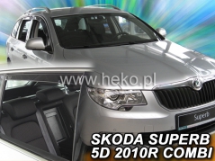 Deflektory na Škoda Superb II combi, 5-dveřová (+zadní), r.v.: 2009 - 2015 (28335)