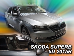 Deflektory na Škoda Superb III liftback, 5-dveřová, r.v.: 2015 - (28345)