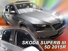 Deflektory na Škoda Superb III combi, 5-dveřová (+zadní), r.v.: 2015 - (28347)