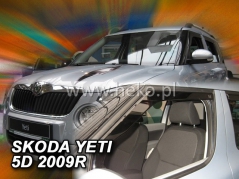 Deflektory na Škoda Yeti, 5-dveřová, r.v.: 2009 - (28333)