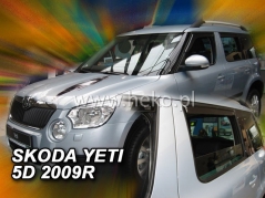 Deflektory na Škoda Yeti, 5-dveřová (+zadní), r.v.: 2009 - (28334)