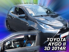 Deflektory na Toyota Aygo II, 3-dveřová, r.v.: 2014 - (29639)