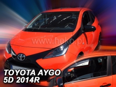 Deflektory na Toyota Aygo II, 5-dveřová, r.v.: 2014 - (29638)