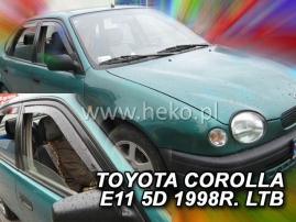 Deflektory na Toyota Corolla E11, 5-dveřová, r.v.: 1997 - 2001 (29322)