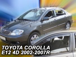 Deflektory na Toyota Corolla E12, 4/5-dveřová, r.v.: 2002 - 2007 (29336)