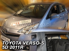 Deflektory na Toyota Verso S, 5-dveřová (+zadní), r.v.: 2011 - (29624)