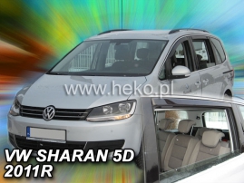 Deflektory na Volkswagen Sharan, 5-dveřová (+zadní), r.v.: 2010 - (31182)