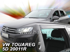 Deflektory na Volkswagen Touareg, 5-dveřová (+zadní), r.v.: 2010 - 2018 (31184)