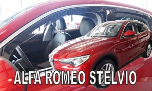 Deflektory na Alfa Romeo Stelvio, +zadní, r.v.: 2017 - (10118)