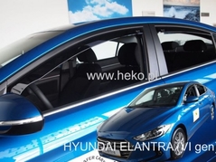 Deflektory na Hyundai Elantra VI, 4-dveřová (+zadní), r.v.: 2016-2020 (17287)