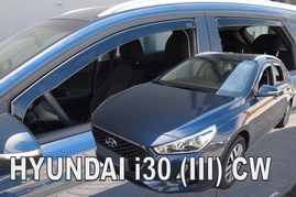 Deflektory na Hyundai i30 III, 5-dveřová (+zadní), r.v.: 2017 - (17291)