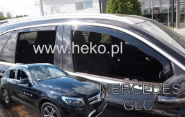 Deflektory na Mercedes Class GLC X253, 5-dveřová (+zadní), r.v.: 2016 - (23299)