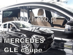 Deflektory na Mercedes Class GLE C292 Coupe (+zadní), r.v.: 2015-2019 (23603)