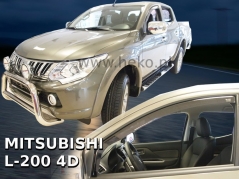 Deflektory na Mitsubishi L-200 Double Cap, 4-dveřová, r.v.: 2015 - (23374)