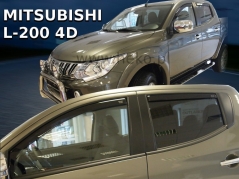 Deflektory na Mitsubishi L-200 Double Cab, 4-dveřová (+zadní), r.v.: 2015 - (23375)