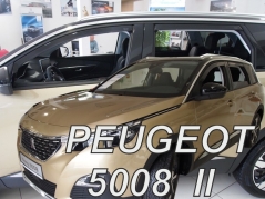 Deflektory na Peugeot 5008, 5-dveřová (+zadní), r.v.: 2017 - (26158)