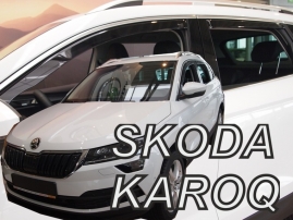 Deflektory na Škoda Karoq, 5-dveřová (+zadní), r.v.: 2017 - (28351)