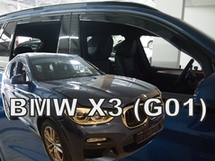 Deflektory na BMW X3 G01, 5-dverová (+zadné), r.v.: 2017 -  (11169)