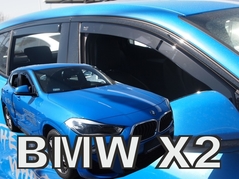 Deflektory na BMW X2 (F39), 5-dverová, od 2018 (+zadné) (11175)
