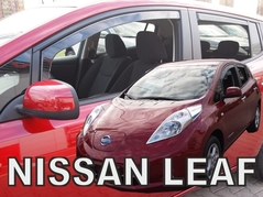 Deflektory na Nissan Leaf, 5-dverová (+zadné), r.v.: 2010 - 2017 (24299)