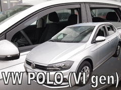 Deflektory na Volkswagen Polo, 5-dverová (+zadné), r.v.: 2017 - (31014)