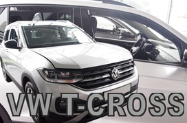 Deflektory na Volkswagen T-Cross, 5-dverová (+zadné), od r. 2018 - (31016)