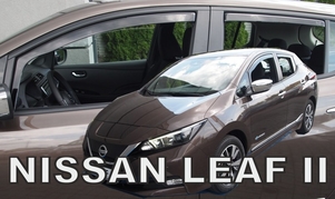 Deflektory na Nissan Leaf, 5-dverová (+zadné), r.v.: 2017 - (24303)