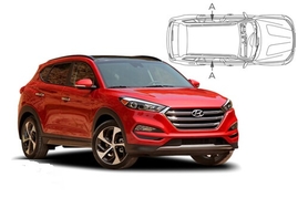 Sluneční clony na okna - HYUNDAI Tucson (2015-2021) - Len na bočné stahovacie sklá (HYU-TUCS-5-C/18)