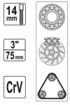 YATO Sťahovák 3″ 50-150 mm (trojramenný) (YT-2511)