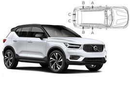 Sluneční clony na okna - VOLVO XC40 (2018-) - Komplet sada (VOL-XC40-5-A)