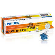 Žárovka Philips BAX B8.4d 1.2W 12V Light Blue 1ks (PH 12623CP)