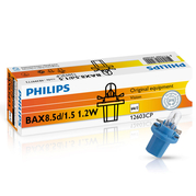 Žárovka Philips BAX8.5d / 1.5 1.2W 12V Blue 1ks (PH 12603CP)