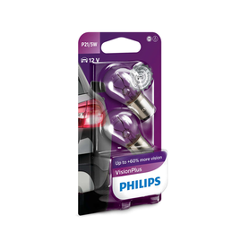 Žárovka Philips P21 / 5W 12V 21 / 5W 12V BAY15d VisionPlus + 60% 2ks (PH 12499VPB2)