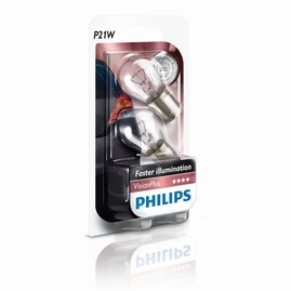 Žárovka Philips P21W 12V 21W BA15s VisionPlus + 60% 2ks (PH 12498VPB2)